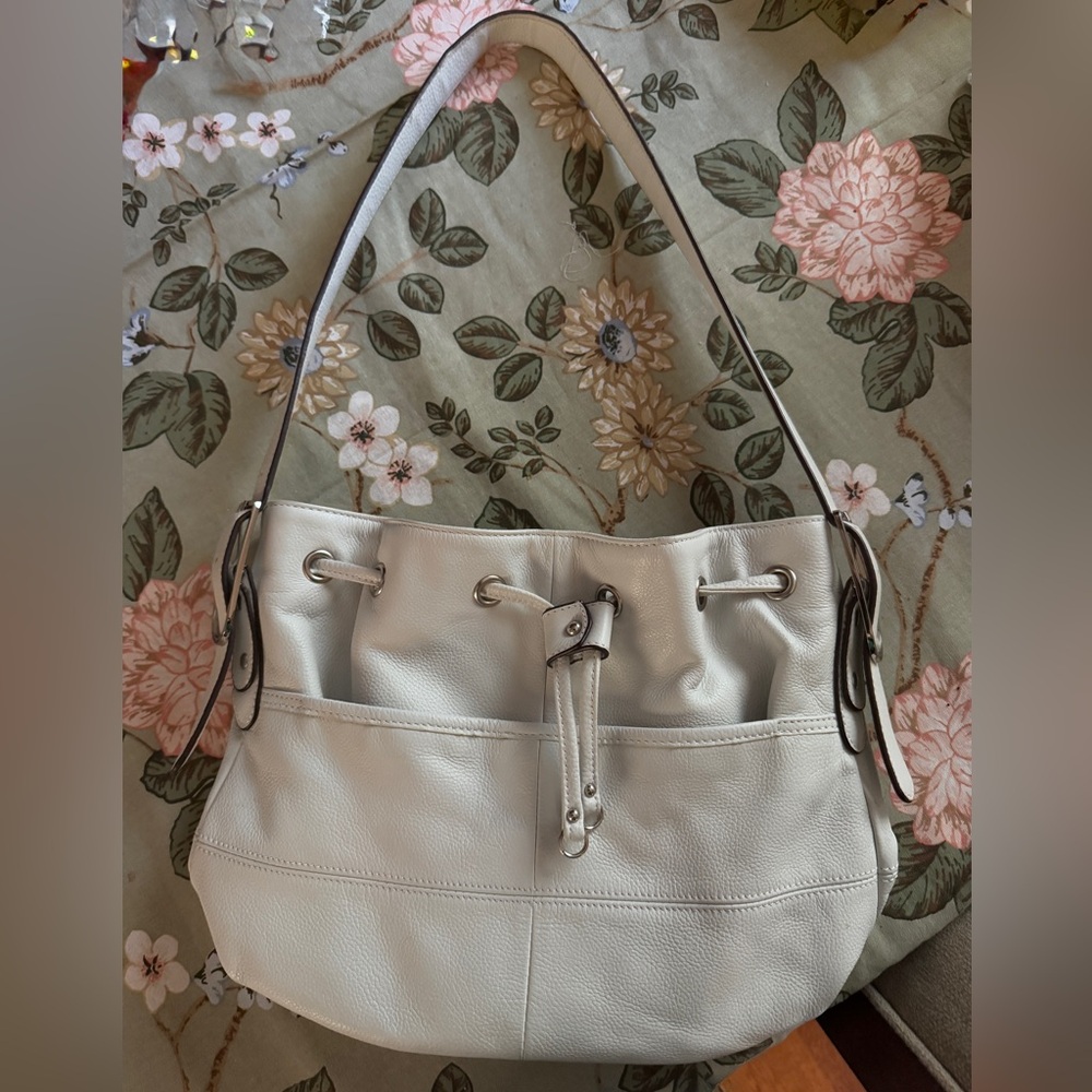 Leather Tignanello shoulder bag